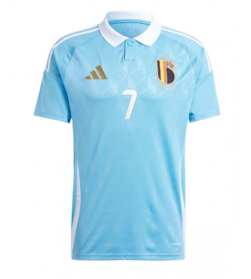 Belgien Kevin De Bruyne #7 Udebanetrøje EM 2024 Kortærmet